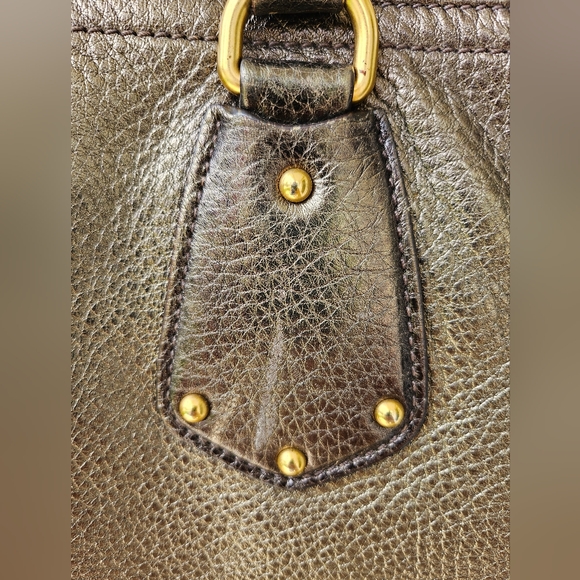 EUC Prada Metallic Gold leather Tote - Picture 10 of 17